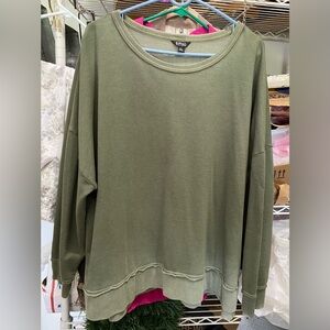 Buffalo David Bitton Olive Knit Sweater